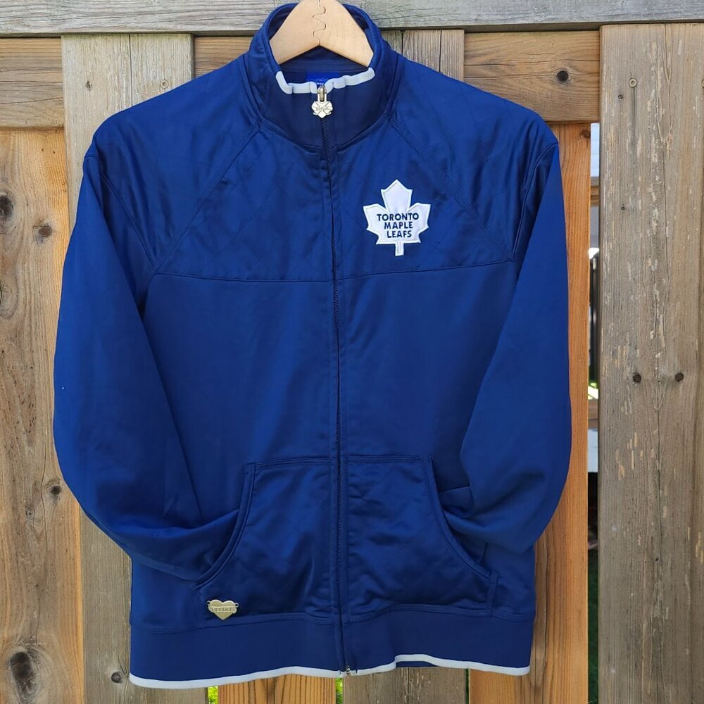CUTE REEBOK Toronto Maple Leafs Full Zip Jacket Women's Size Medium NHL